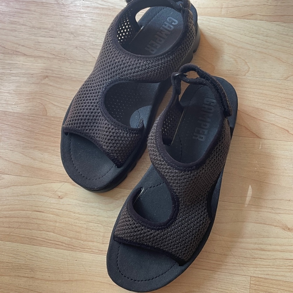 Camper Black Platform Sandals - Picture 8 of 11